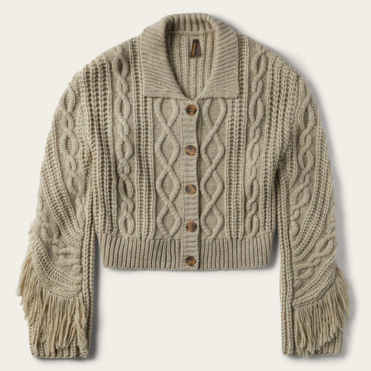Stetson Cream Fringed Cardigan - Stetson - Flyclothing LLC