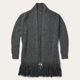 Stetson Charcoal Fringed Cardigan - Stetson