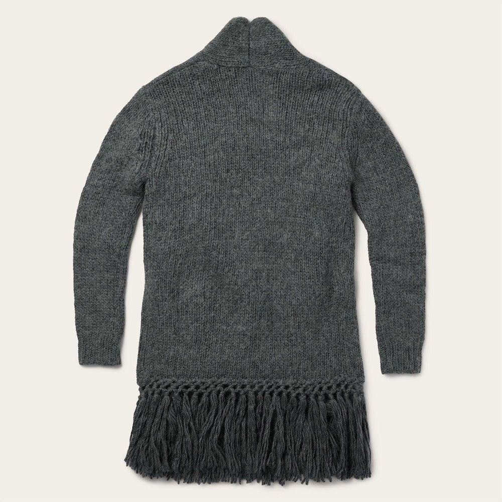 Stetson Charcoal Fringed Cardigan - Stetson - Flyclothing LLC