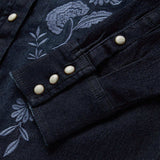 Stetson Embroidered Dark Denim Snap Front Blouse - Stetson - Flyclothing LLC
