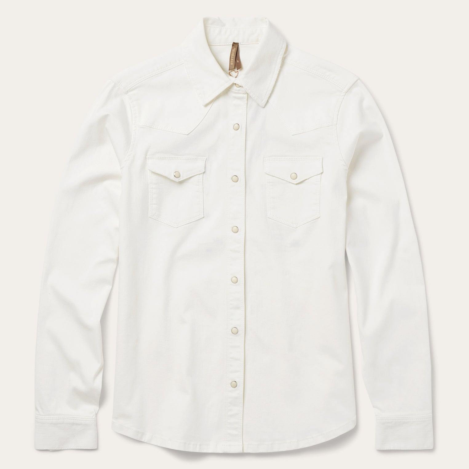 Stetson Western Embroidered Denim Shirt