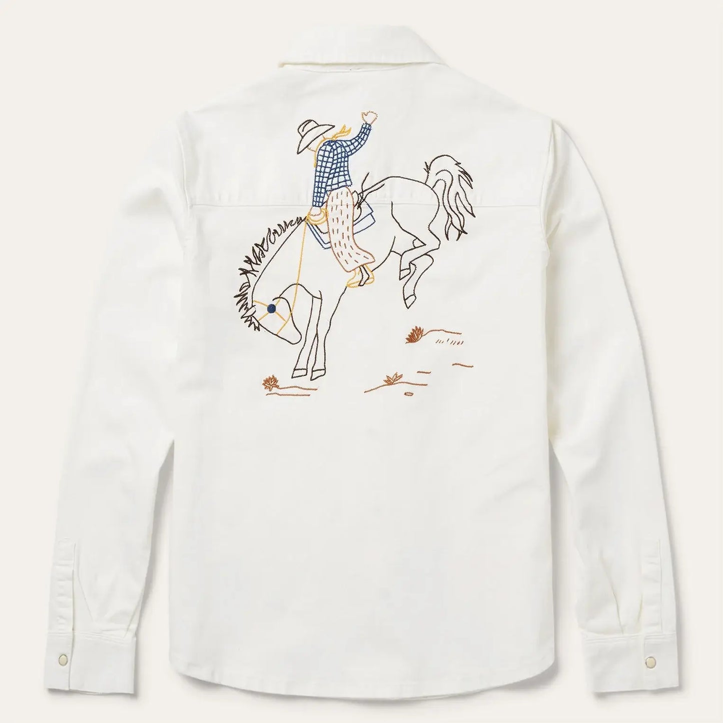 Stetson Western Embroidered Denim Shirt - Stetson - Flyclothing LLC
