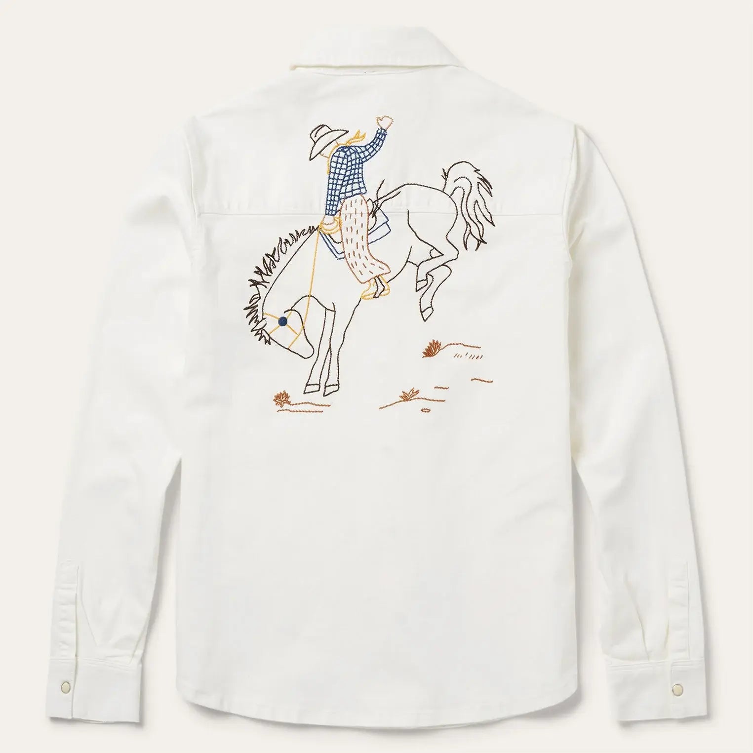 Stetson Western Embroidered Denim Shirt - Stetson - Flyclothing LLC
