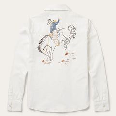 Stetson Western Embroidered Denim Shirt - Flyclothing LLC