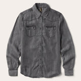 Stetson Boyfriend Fit Button Denim Tencel Blouse - Stetson