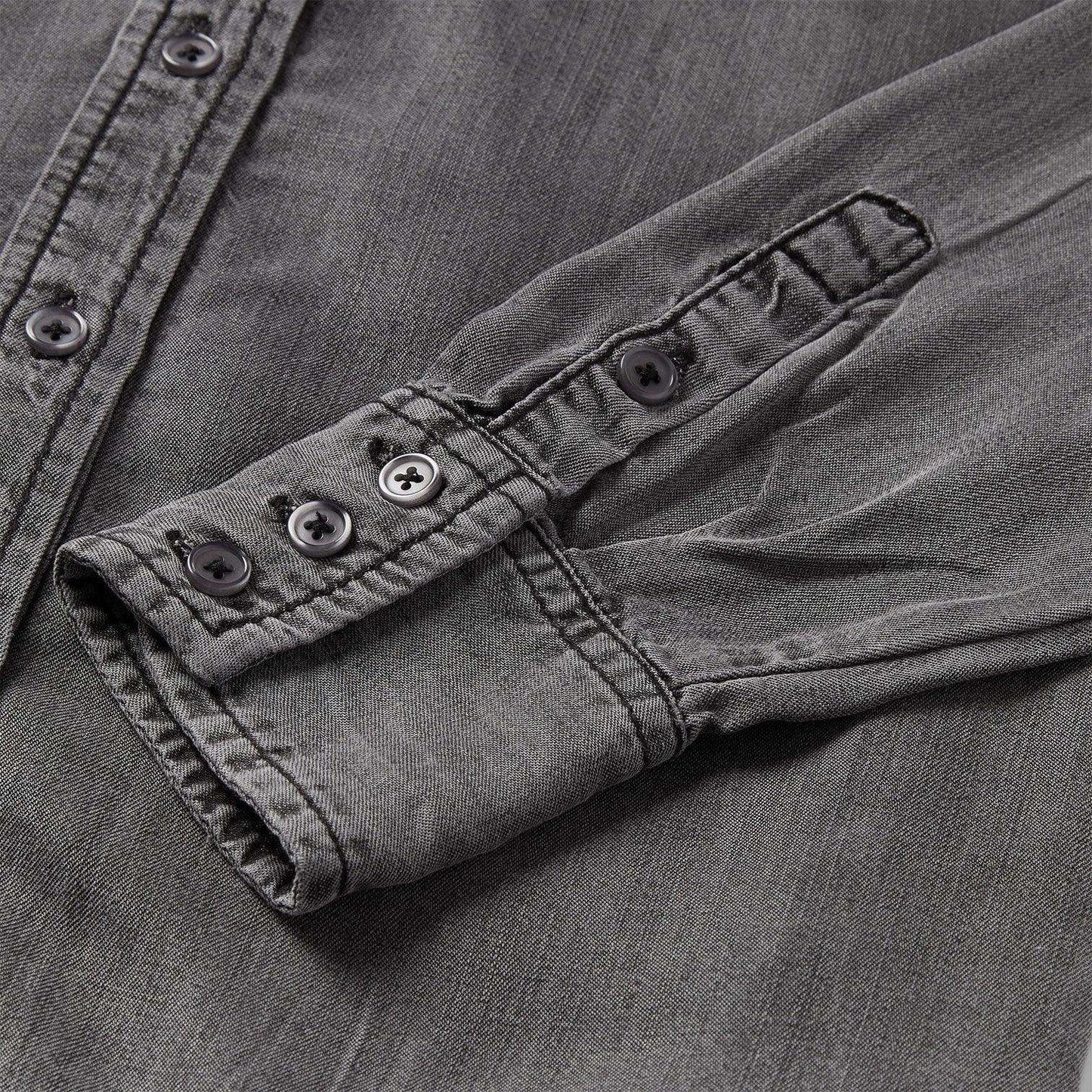 Stetson Boyfriend Fit Button Denim Tencel Blouse - Stetson - Flyclothing LLC