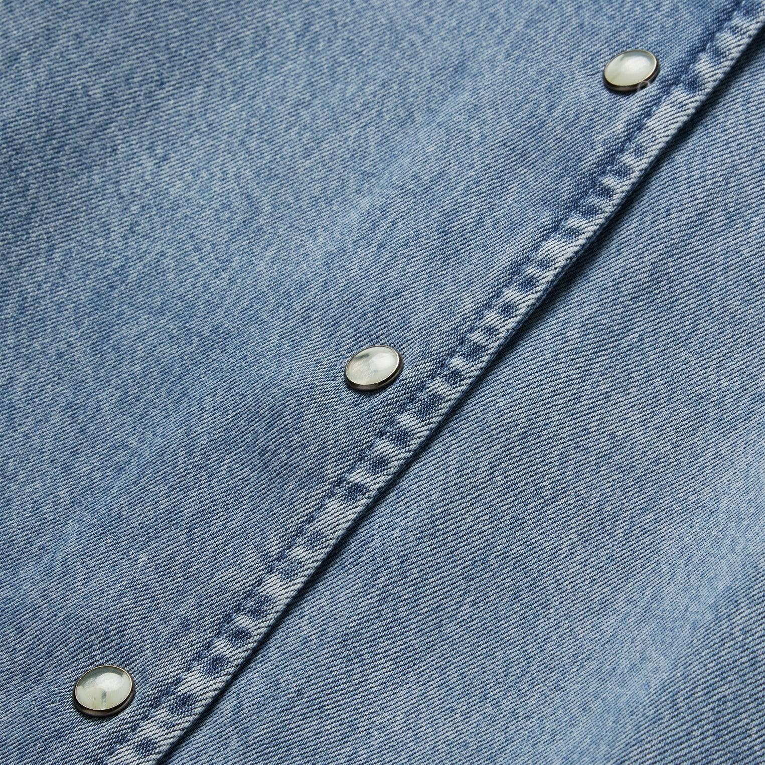 Stetson Lyocell Denim Snap Front Blouse - Flyclothing LLC