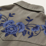Stetson Olive Lyocell Twill Western Blouse - Stetson