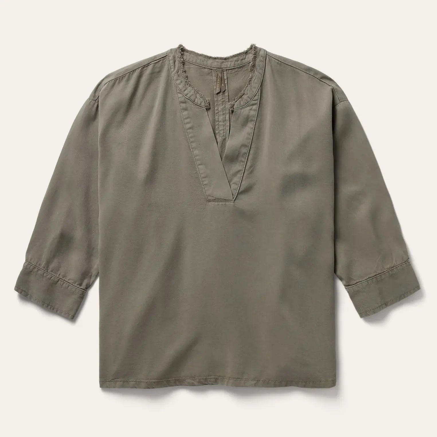 Stetson Olive Lyocell Twill Peasant Top - Stetson - Flyclothing LLC