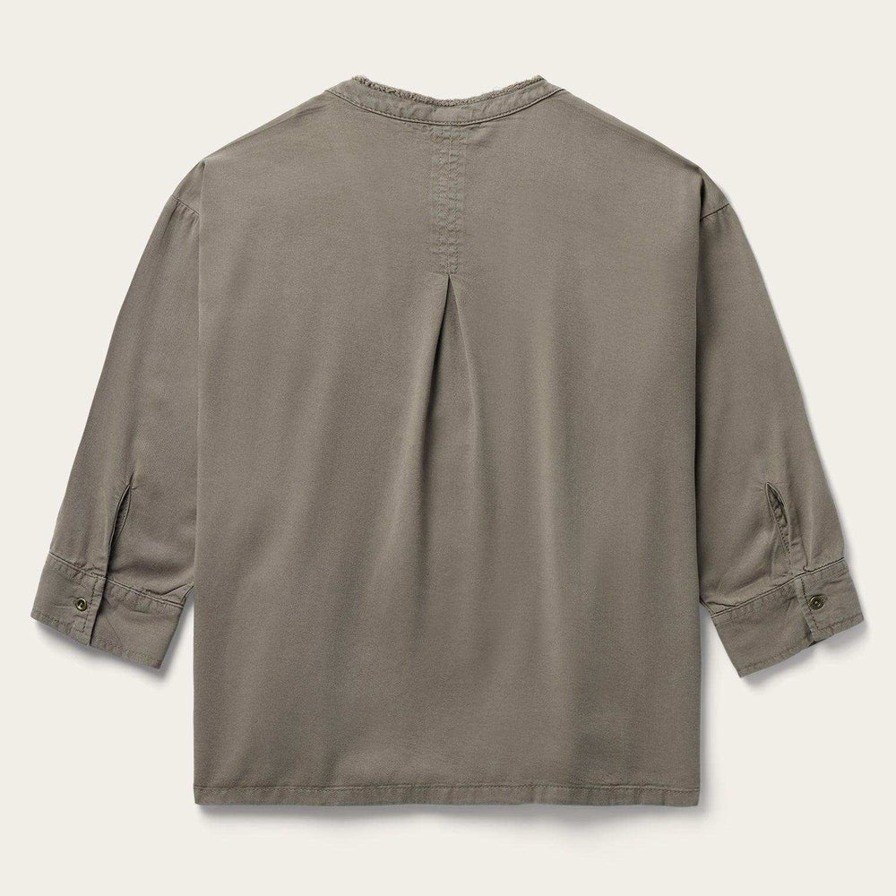 Stetson Olive Lyocell Twill Peasant Top - Stetson - Flyclothing LLC