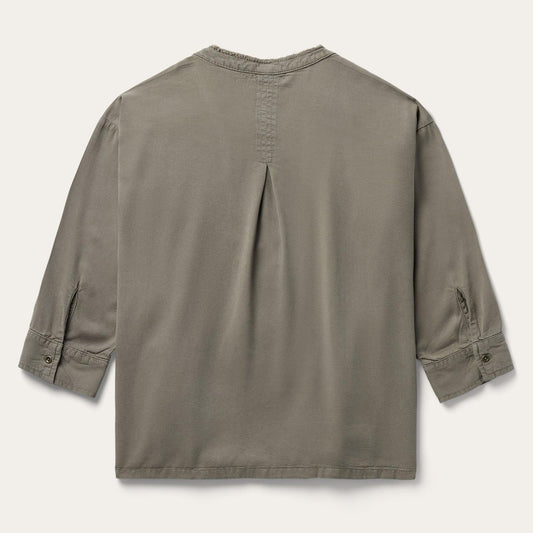 Stetson Olive Lyocell Twill Peasant Top - Flyclothing LLC
