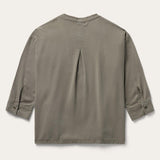 Stetson Olive Lyocell Twill Peasant Top - Stetson