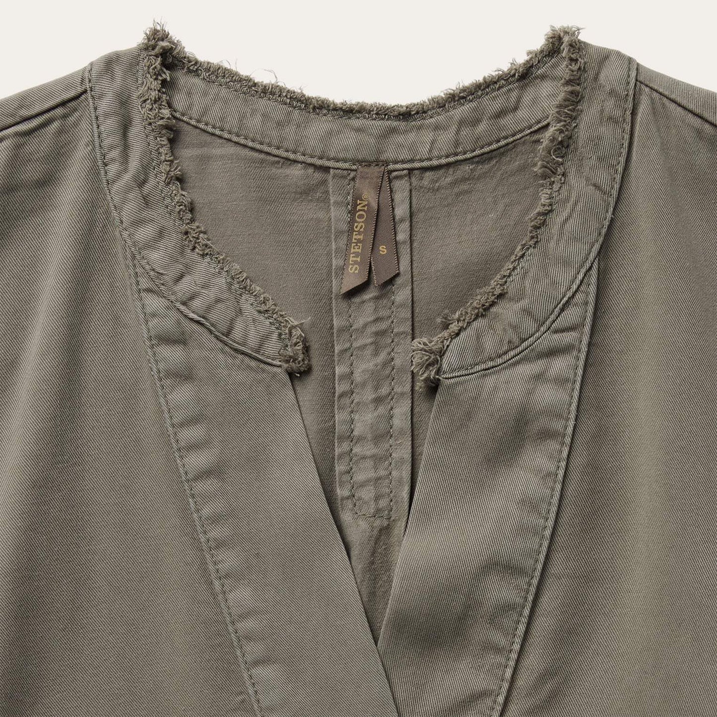 Stetson Olive Lyocell Twill Peasant Top - Stetson - Flyclothing LLC