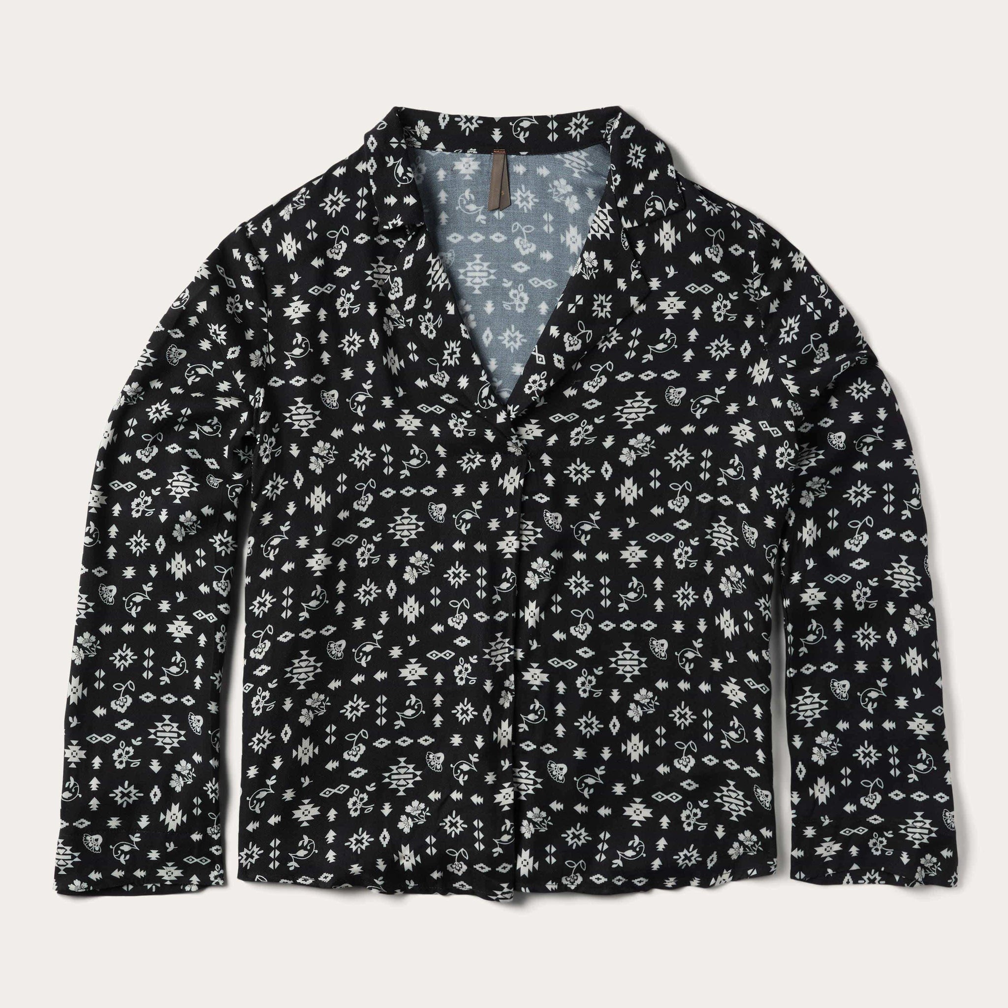 Stetson Southwestern Ditzy Print Rayon Twill Blouse - Stetson - Flyclothing LLC