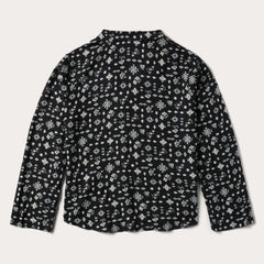 Stetson Southwestern Ditzy Print Rayon Twill Blouse