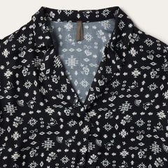 Stetson Southwestern Ditzy Print Rayon Twill Blouse