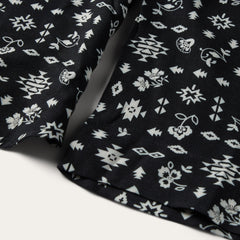Stetson Southwestern Ditzy Print Rayon Twill Blouse