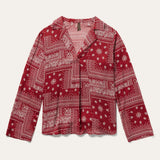 Stetson Red Bandana Patchwork Blouse - Stetson - Flyclothing LLC