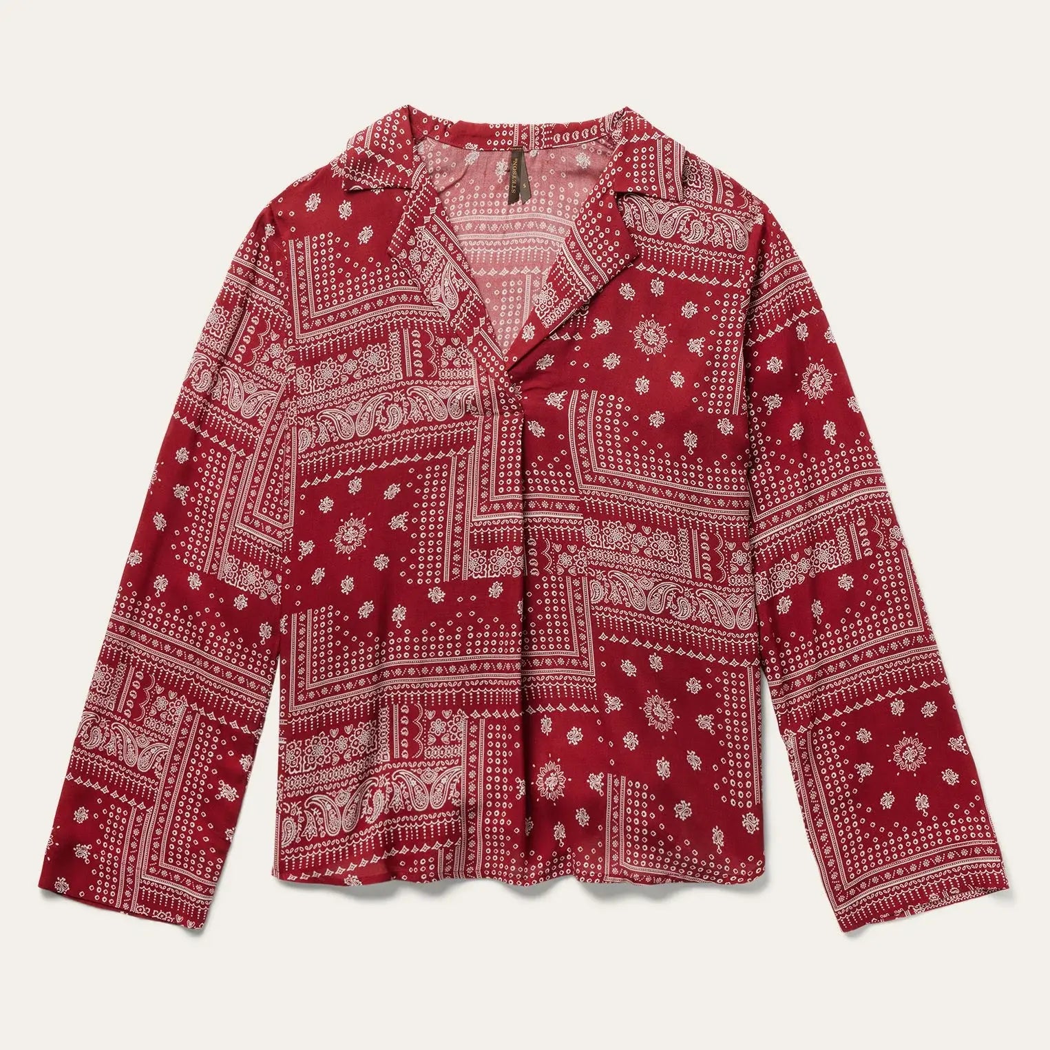 Stetson Red Bandana Patchwork Blouse - Stetson - Flyclothing LLC