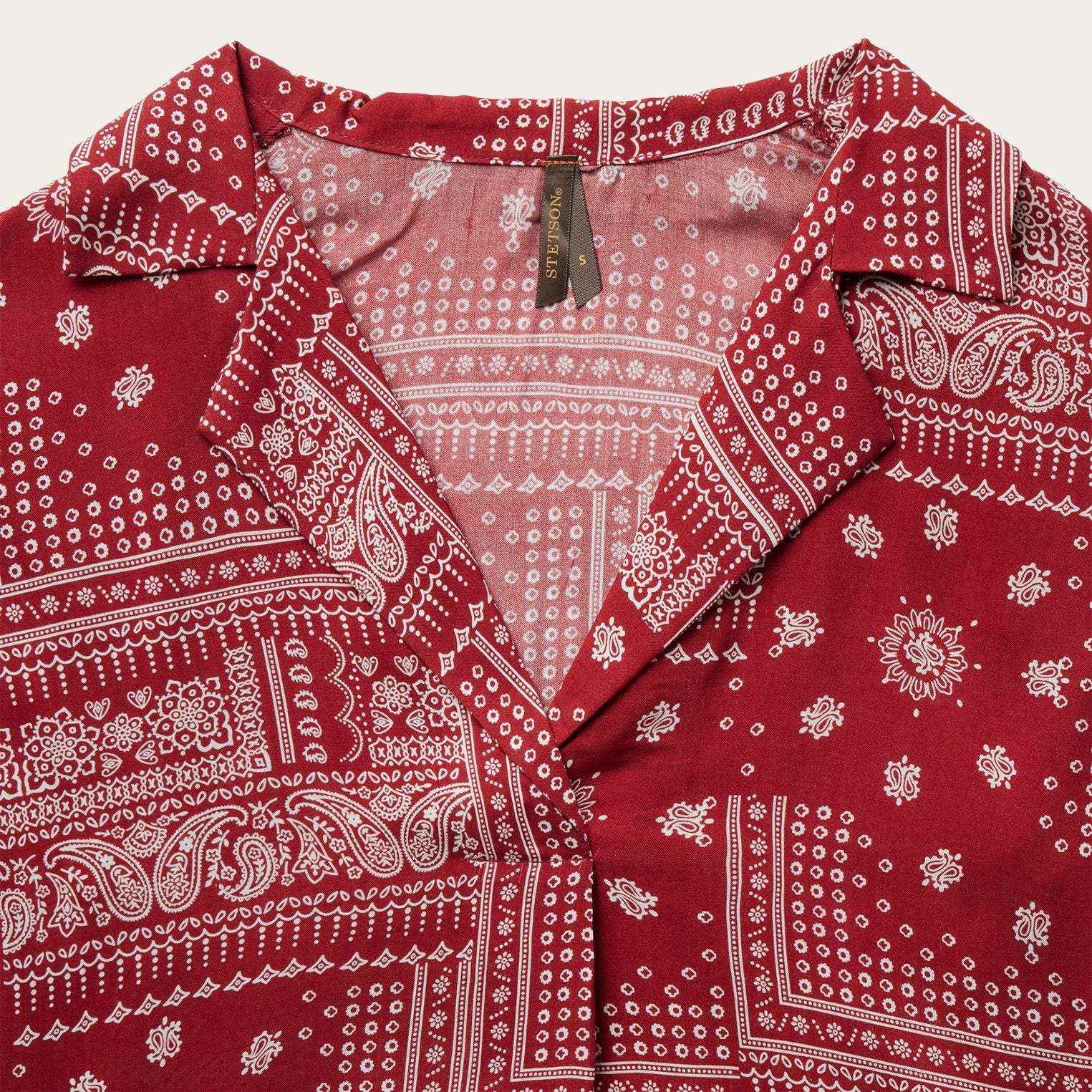 Stetson Red Bandana Patchwork Blouse - Stetson - Flyclothing LLC