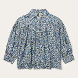 Stetson Indigo Tapestry Print Blouse - Stetson
