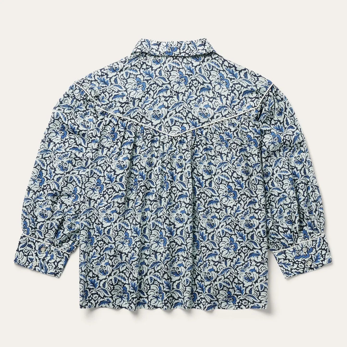 Stetson Indigo Tapestry Print Blouse - Stetson - Flyclothing LLC