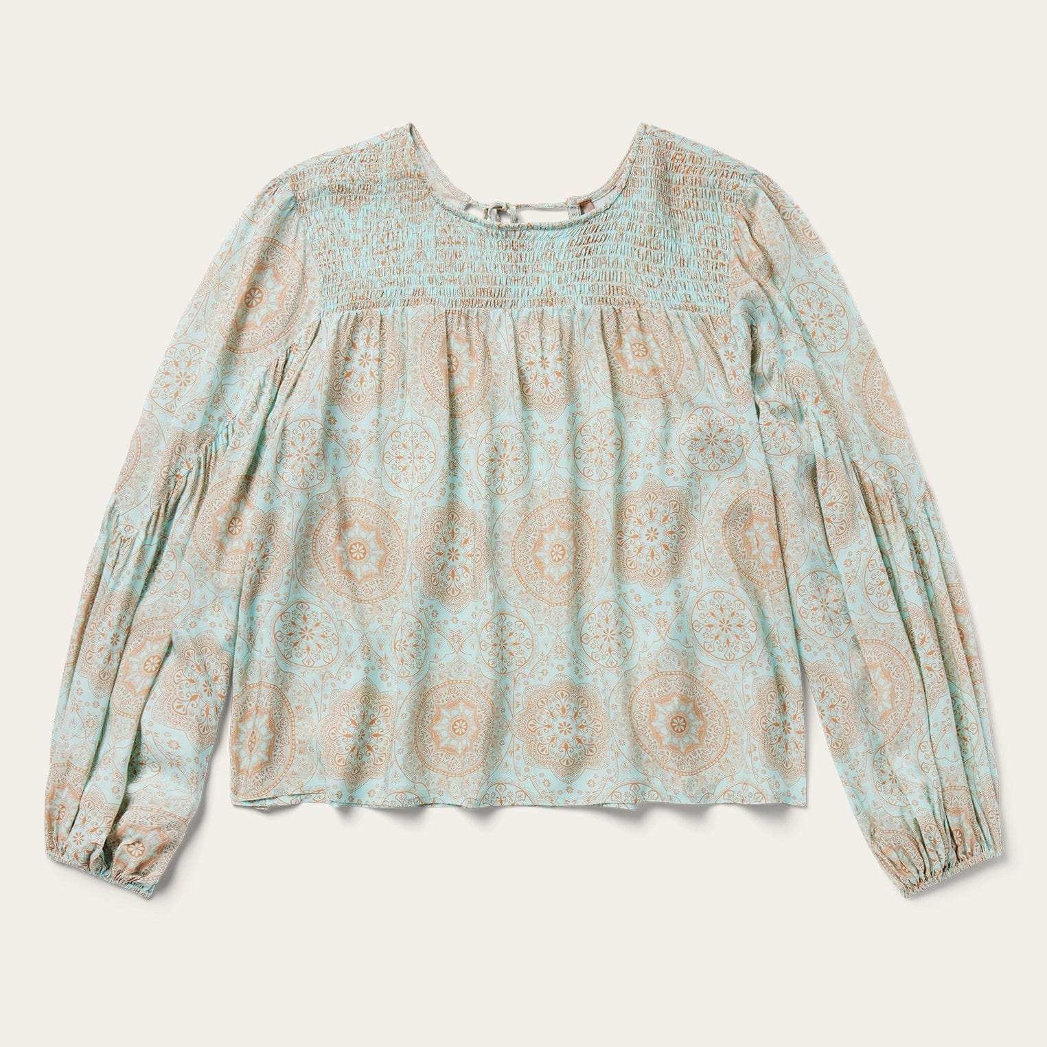 Stetson Mandala Print Peasant Blouse - Stetson - Flyclothing LLC