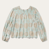 Stetson Mandala Print Peasant Blouse - Stetson