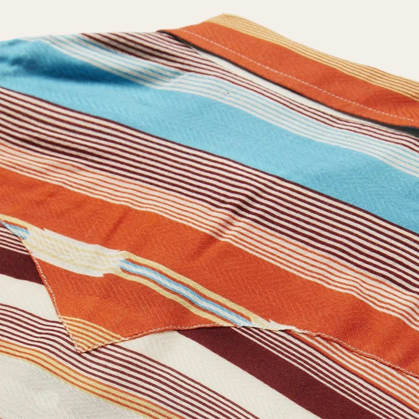 Stetson Sunset Serape Print Rayon Herringbone Western Shirt - Stetson - Flyclothing LLC