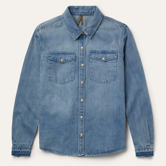 Stetson Loose Fit Denim Snap-Front Shirt