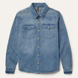 Stetson Loose Fit Denim Snap-Front Shirt - Stetson