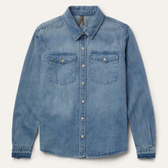 Stetson Loose Fit Denim Snap-Front Shirt