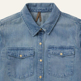 Stetson Loose Fit Denim Snap-Front Shirt - Stetson - Flyclothing LLC