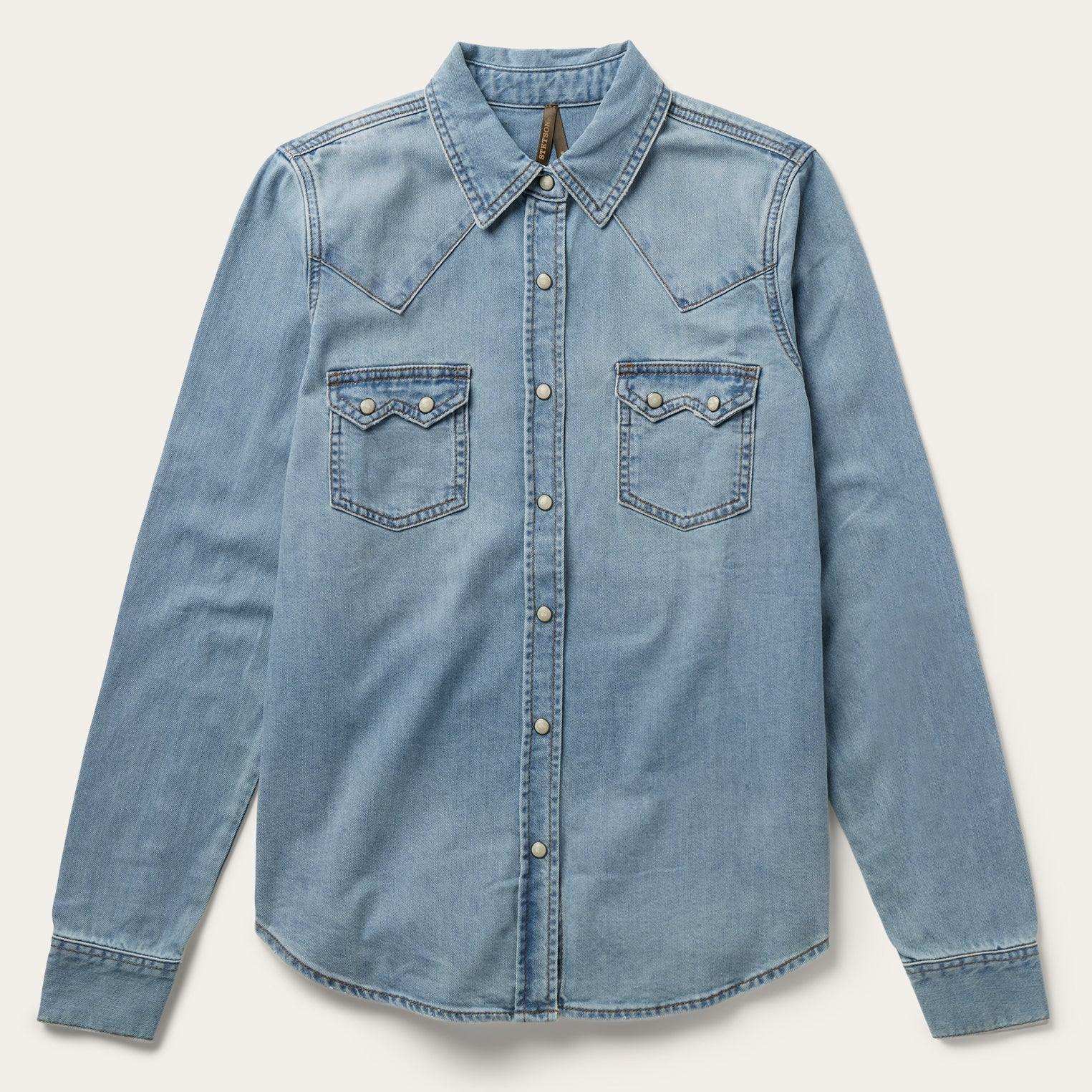 Stetson Loose Fit Denim Shirt - Stetson - Flyclothing LLC
