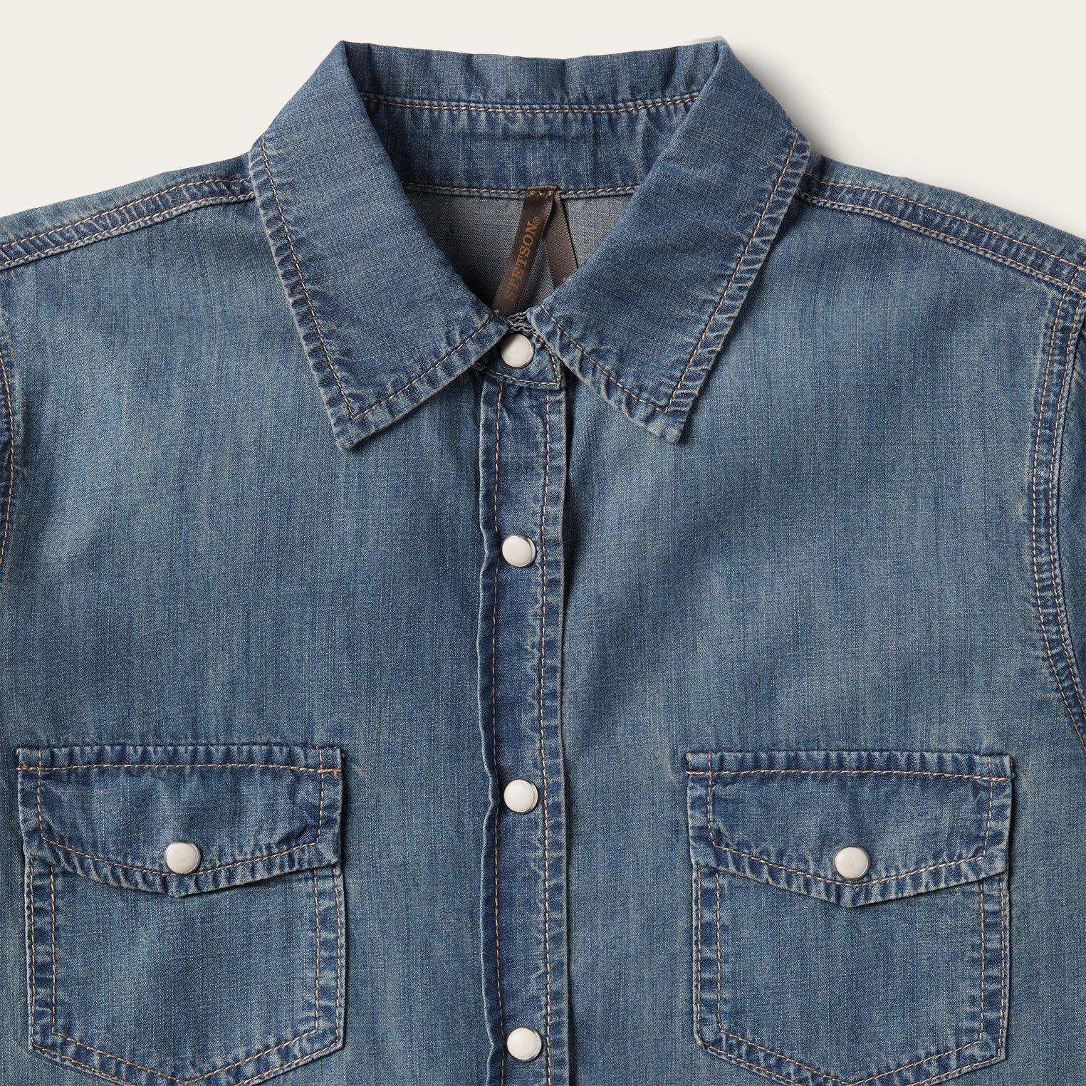Stetson Boyfriend Fit Denim Shirt - Stetson - Flyclothing LLC