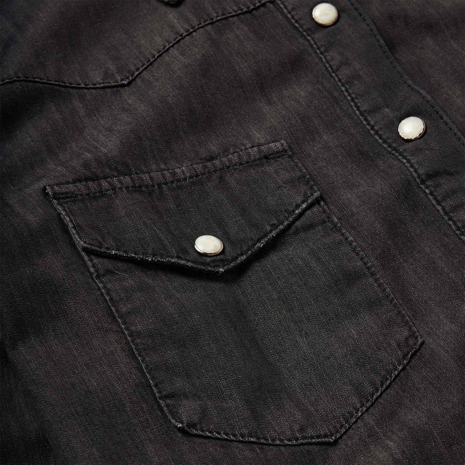 Stetson Embroidered Black Denim Shirt - Flyclothing LLC