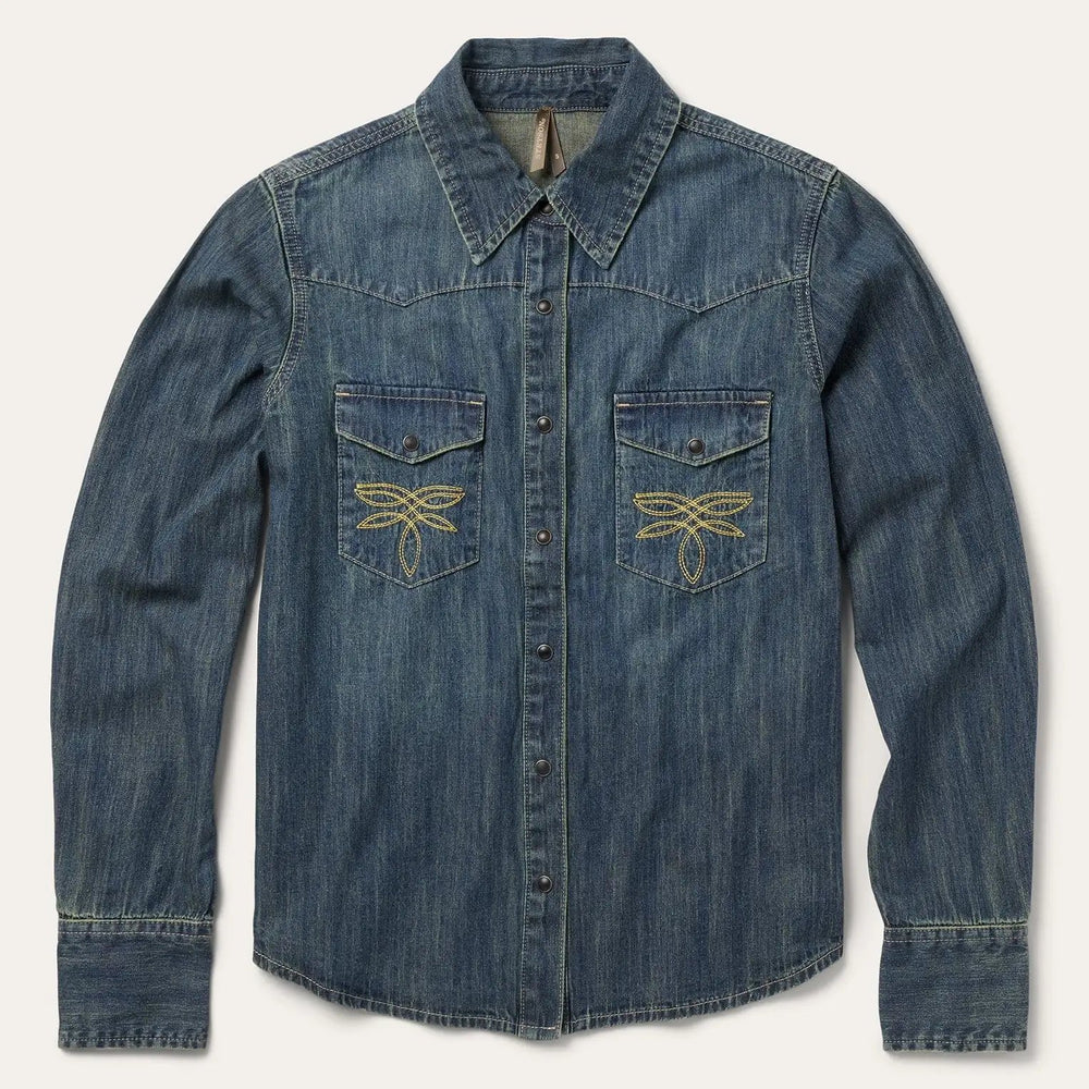 Stetson Dirty Denim Boyfriend Fit Shirt - Stetson