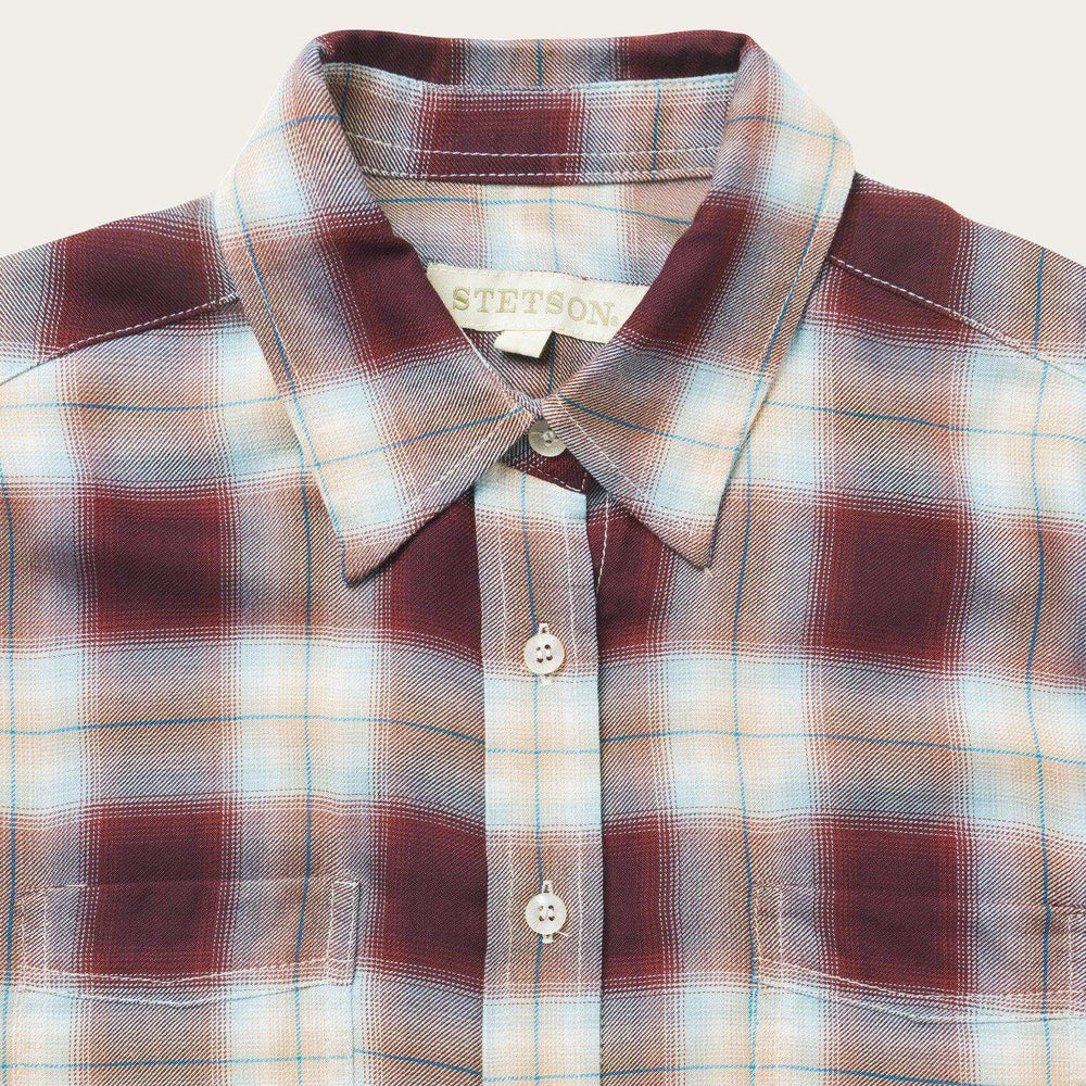 Stetson Harvest Plaid Blouse - Stetson - Flyclothing LLC