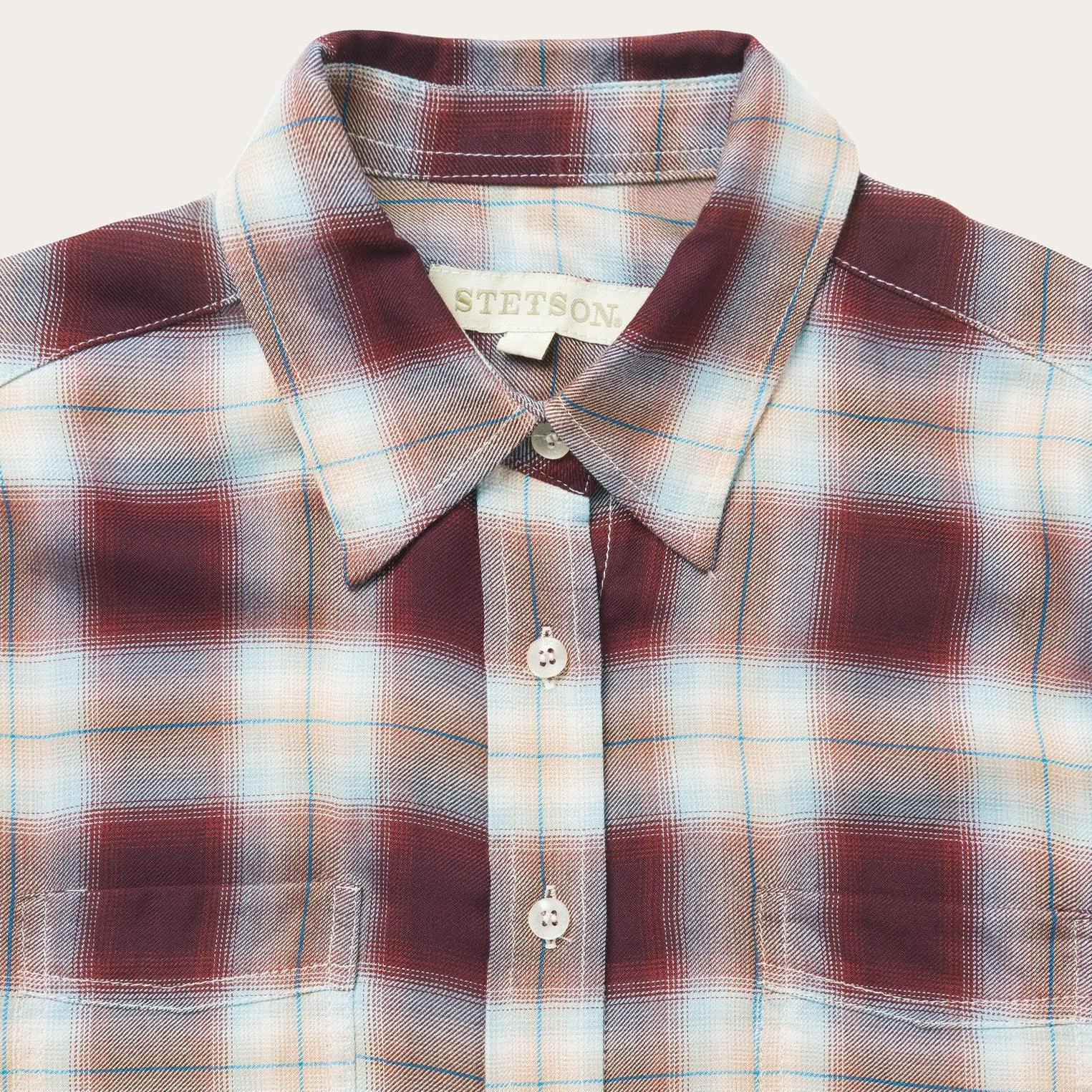 Stetson Harvest Plaid Blouse - Stetson