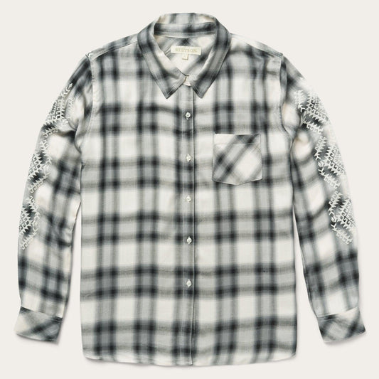 Stetson Smokey Ombre Plaid Rayon Twill Shirt - Flyclothing LLC