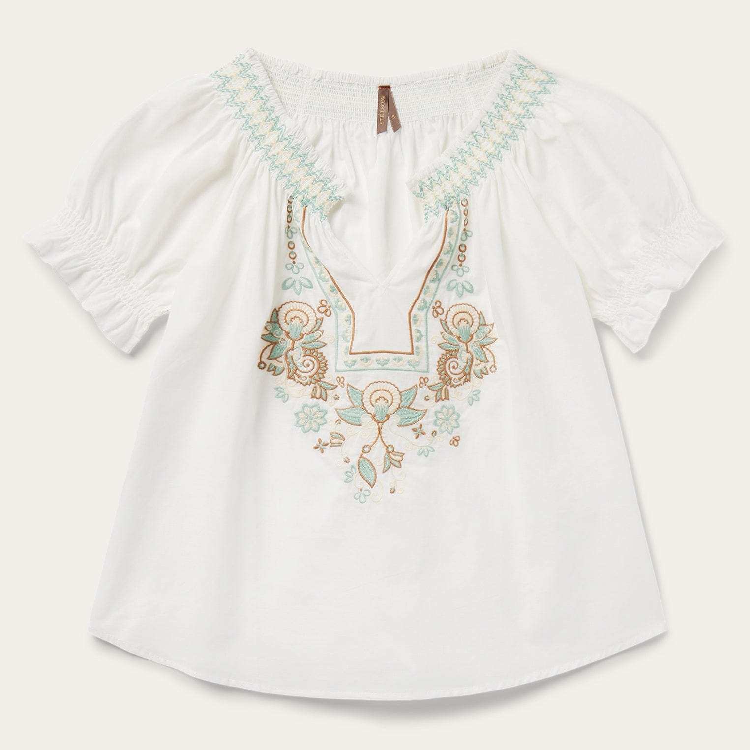 Stetson Cotton Voile Peasant Blouse - Stetson - Flyclothing LLC