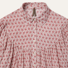 Stetson Short-Sleeved Cottage Floral Blouse