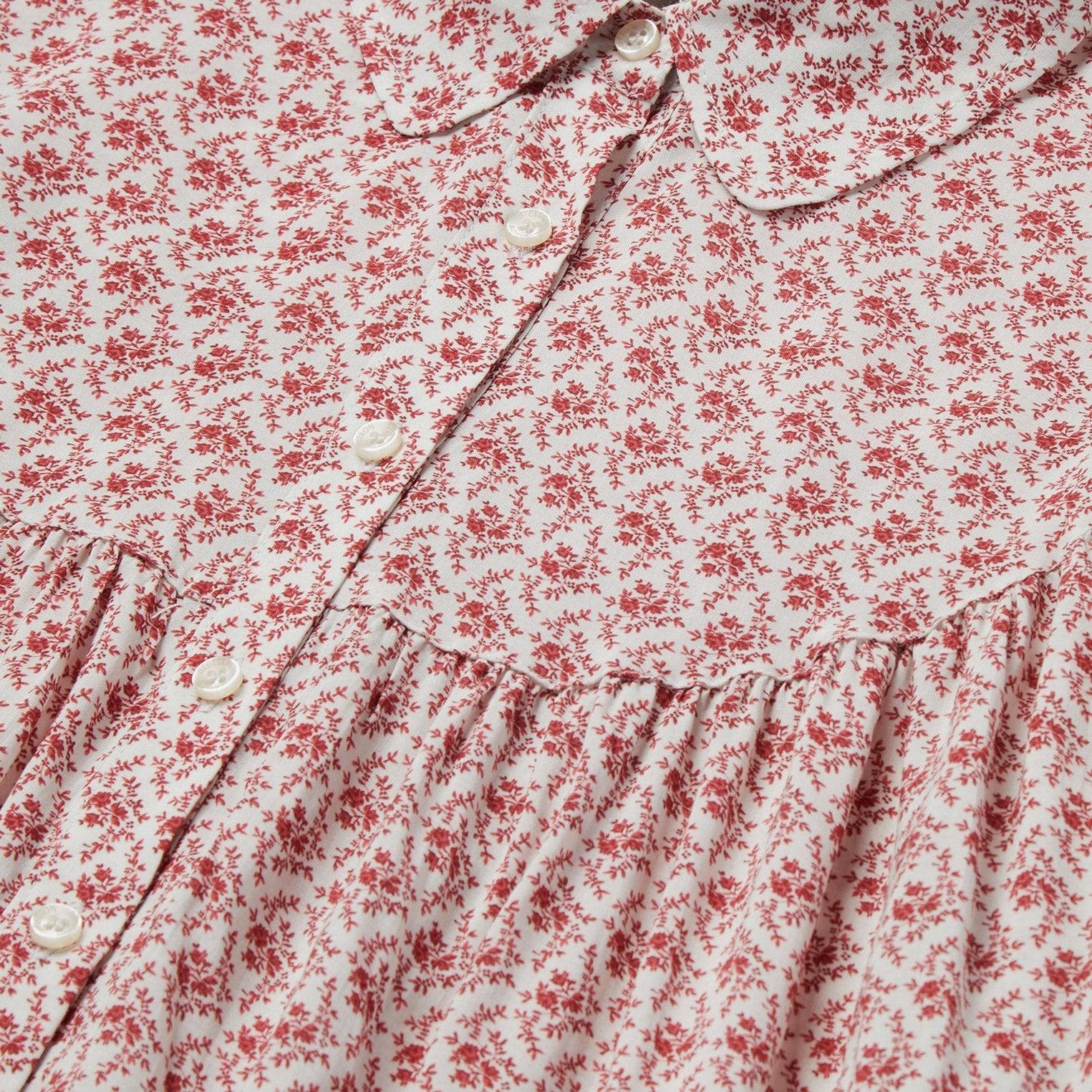Stetson Short-Sleeved Cottage Floral Blouse