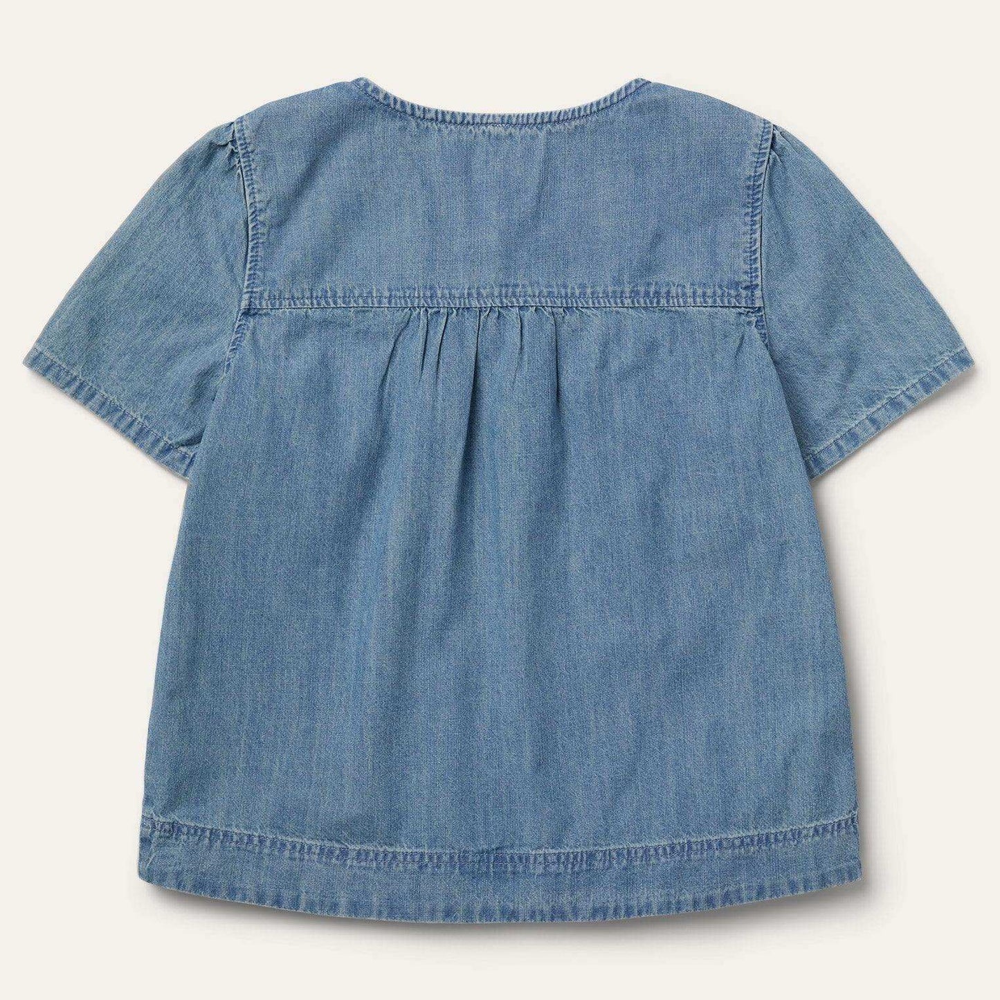Stetson Short-Sleeved Denim Blouse - Stetson - Flyclothing LLC