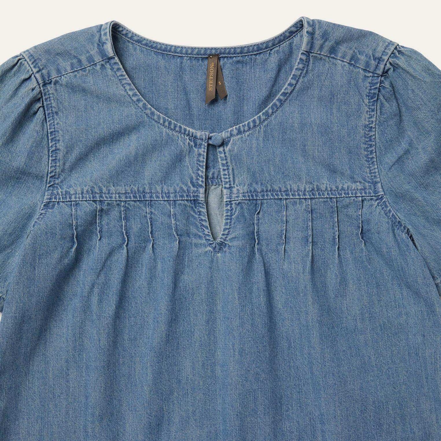 Stetson Short-Sleeved Denim Blouse - Stetson - Flyclothing LLC