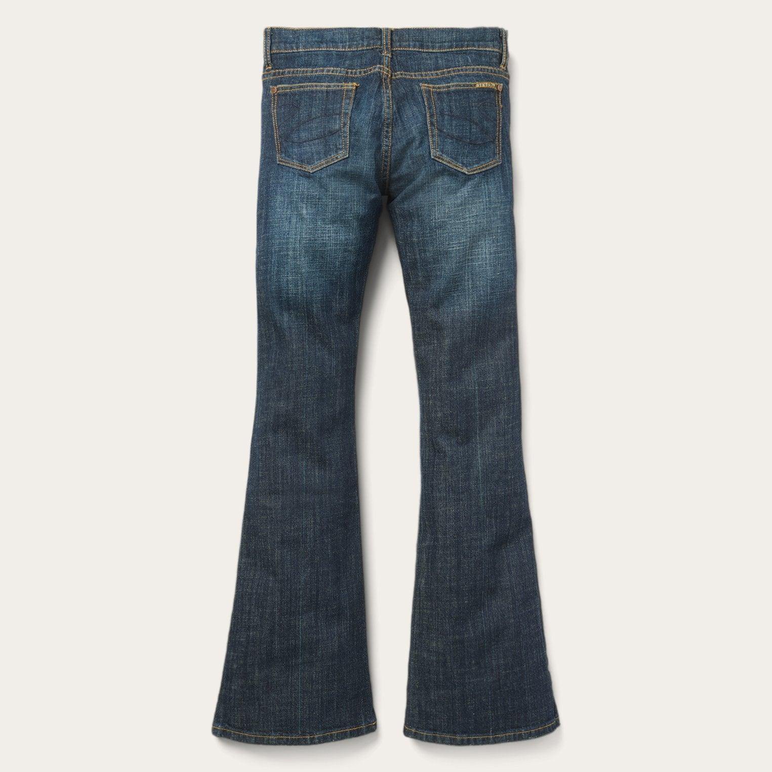 Stetson 816 Classic Boot Cut Jeans In Dark Wash - Flyclothing LLC