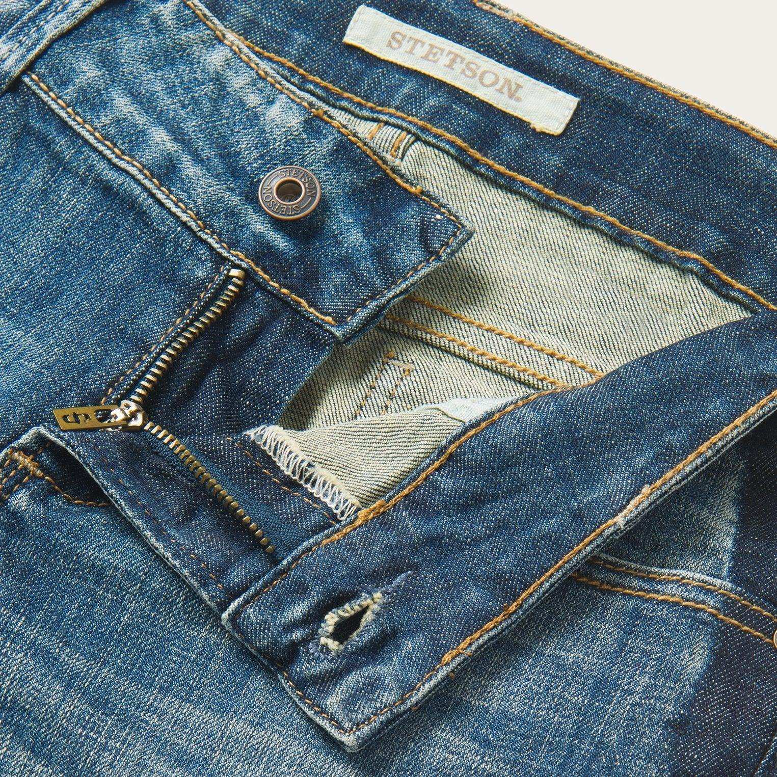 Stetson Skinny Fit Stripe Leg Jean - Stetson - Flyclothing LLC