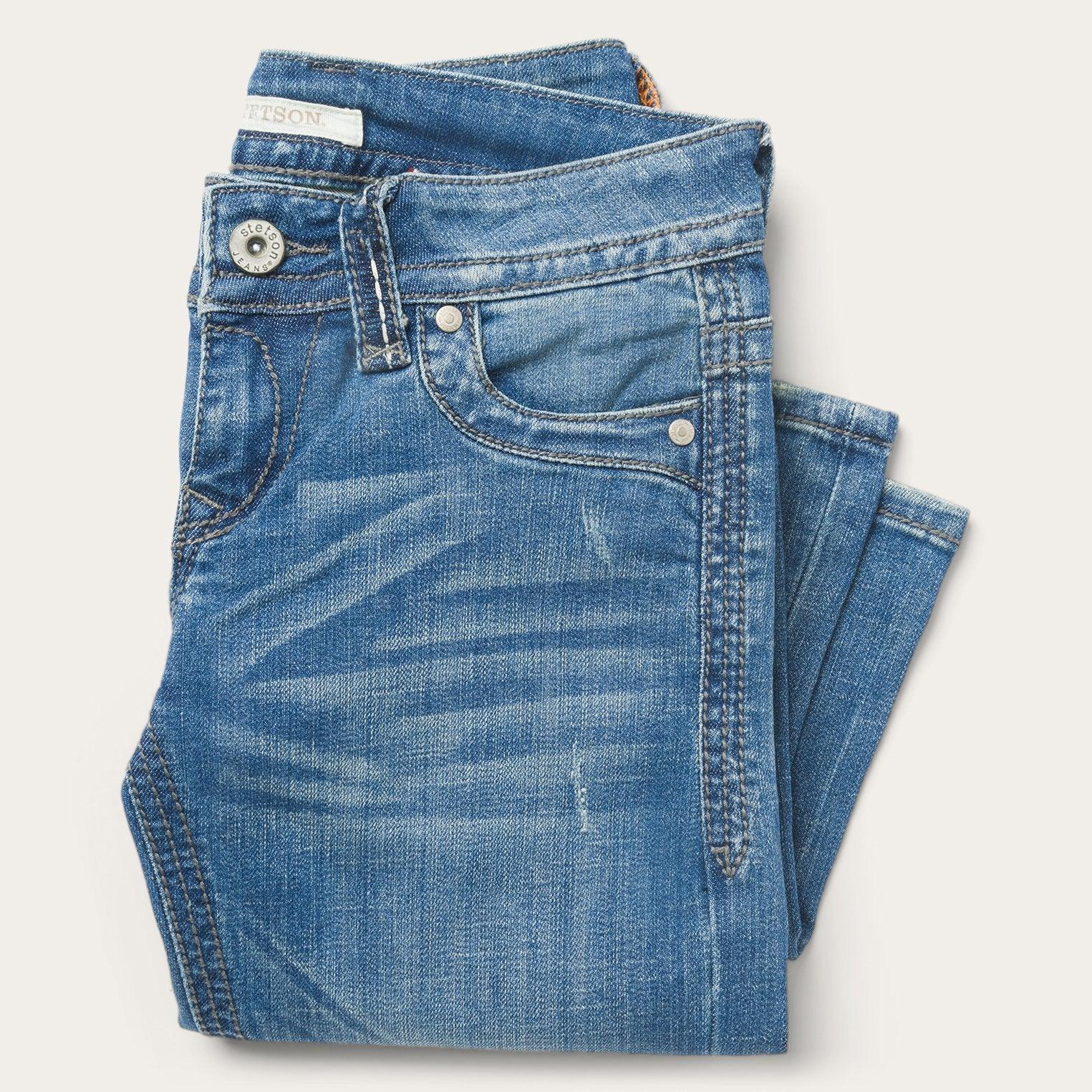 Stetson 818 Fit Light Wash Jeans - Flyclothing LLC