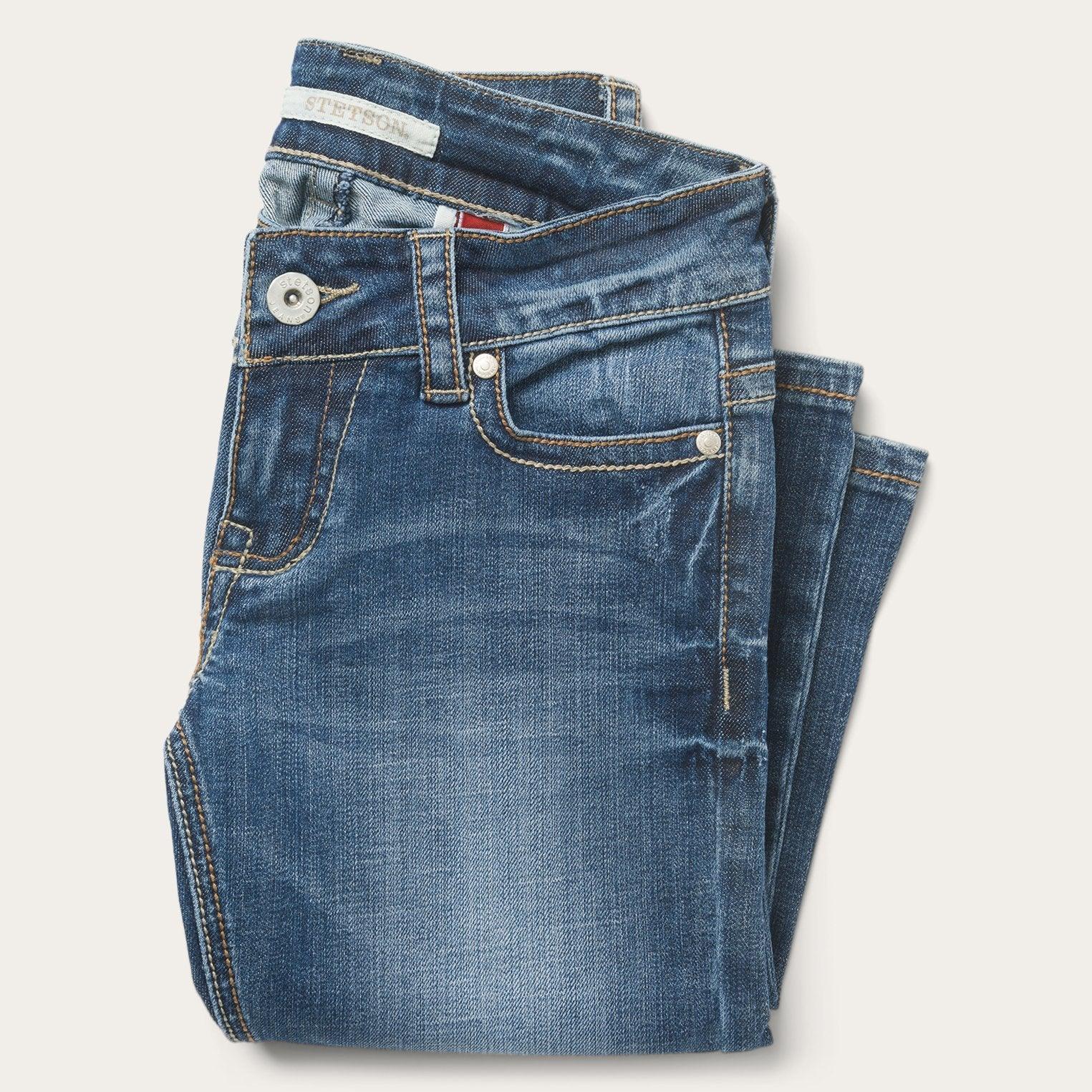 Stetson 818 Fit Jean With "X" Stitching On Back Pockets - Flyclothing LLC