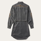 Stetson Embroidered Snap Front Shirt Dress - Stetson